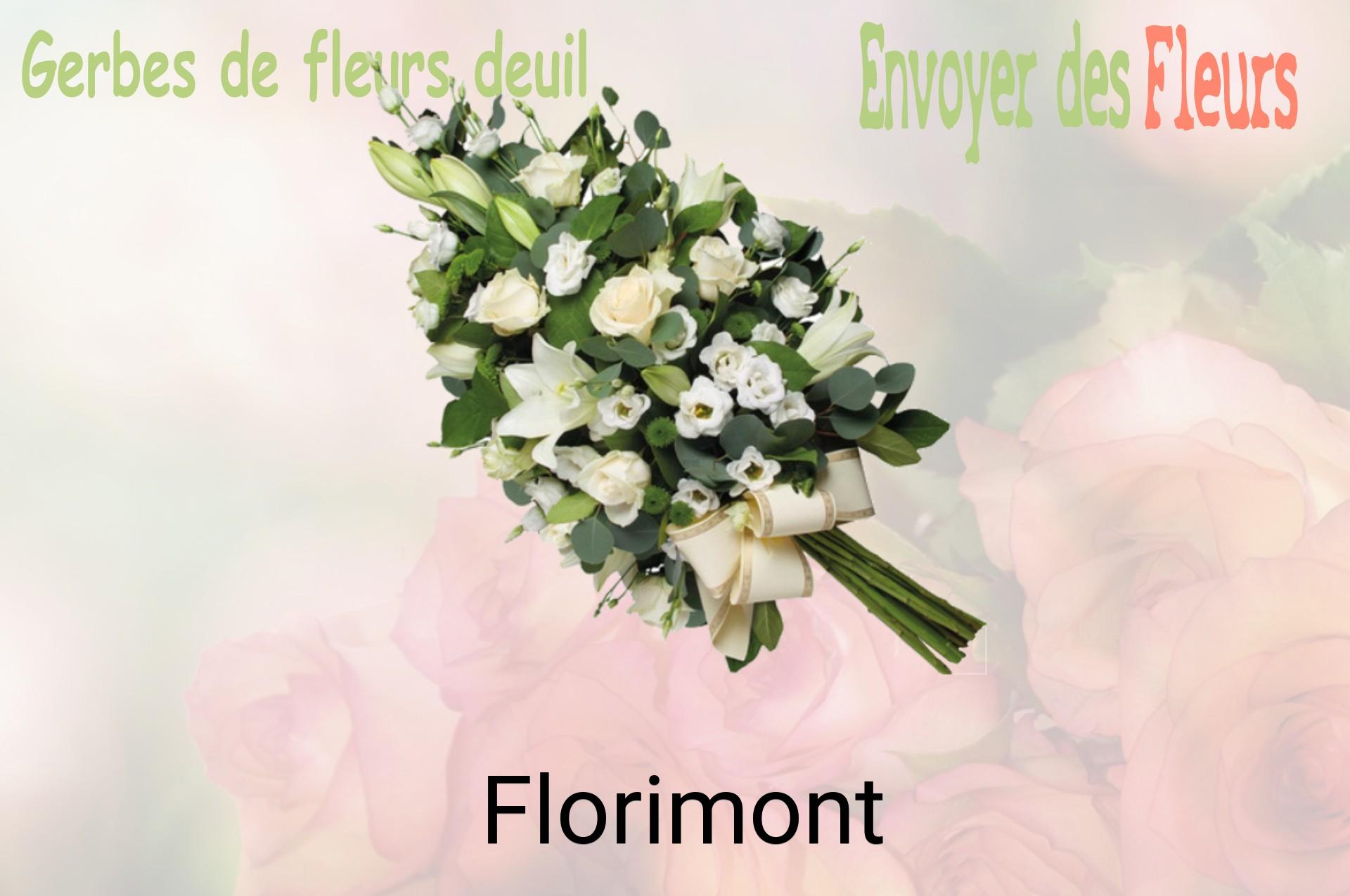 Gerbe de fleurs de deuil livrée à Florimont